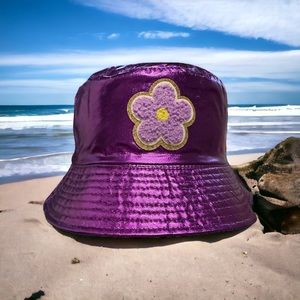 Metallic Purple Bucket Hat